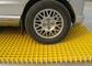 38MM Vierkante Gaten Plastic vloer die Gele Kleuren Vrije Steekproef raspen leverancier