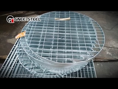 Metalen roostervloeren met gezweefde vorm, staalroosterplatform, gedraaide staaf