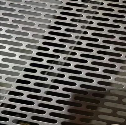 0.7mm Thickness 4mm Hole Galvanized Perforated Metal Mesh for Screening Filtering